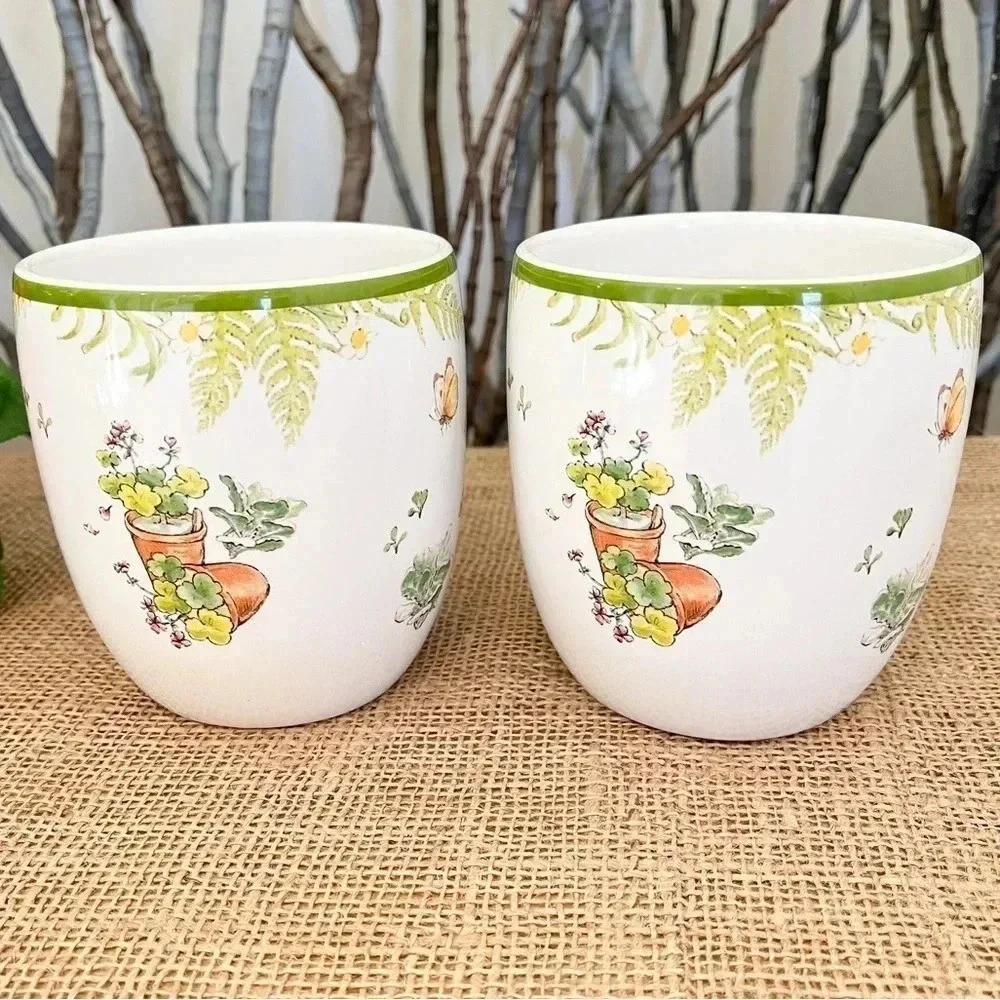 Pottery Barn Two Peter Rabbit Beatrix Potter Mugs (2)